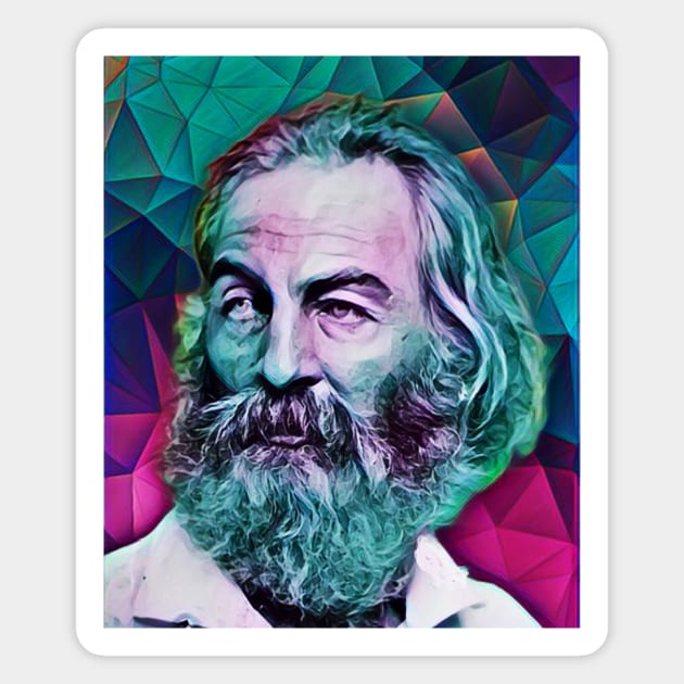 Walt Whitman Portrait | Walt Whitman Artwork 9 Magnet by JustLit